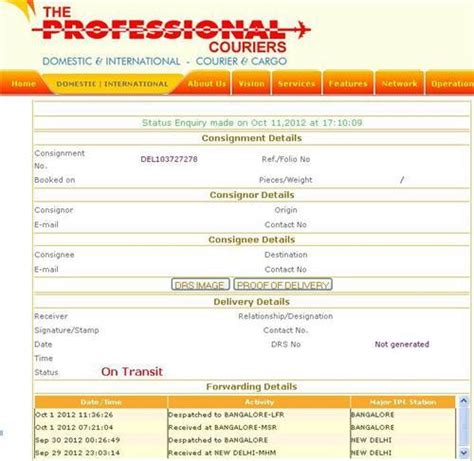 professional courier tracking|The Professional Courier .